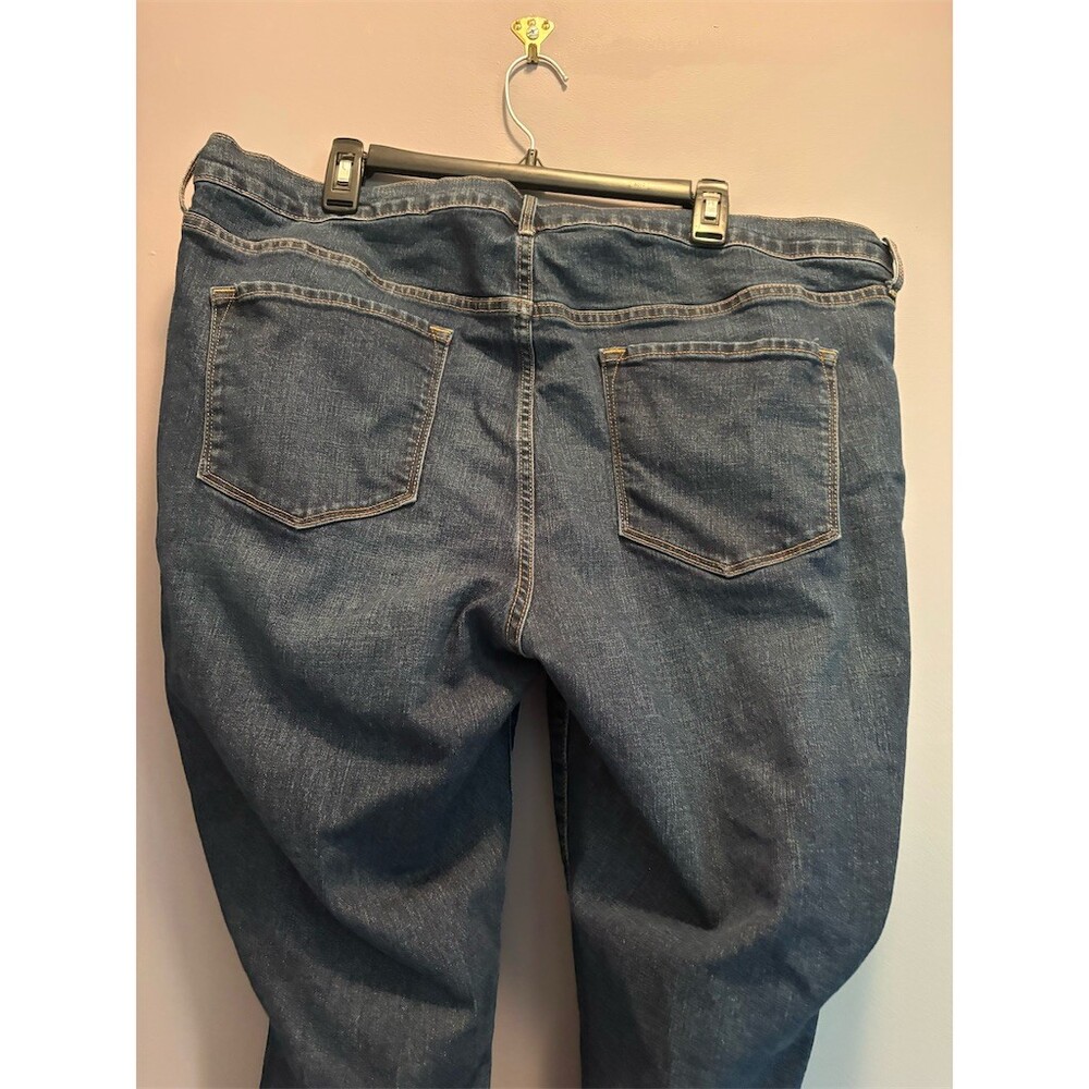 Old Navy Jeans Womens Size 20 Medium Wash Blue Straight Leg Mid Rise 42x29 - Picture 6 of 8